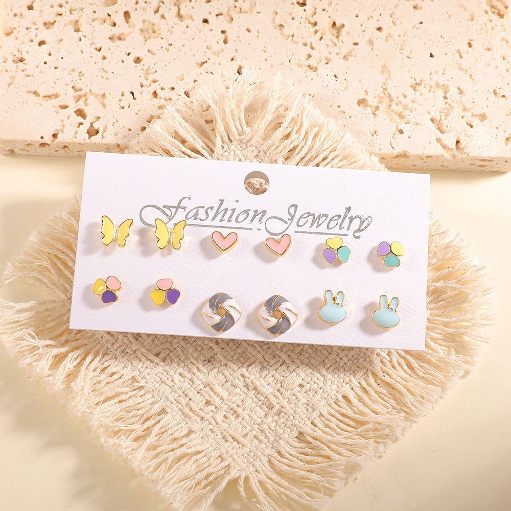 Damen Ohrstecker Set mit fruchtigem Design Shop Nory