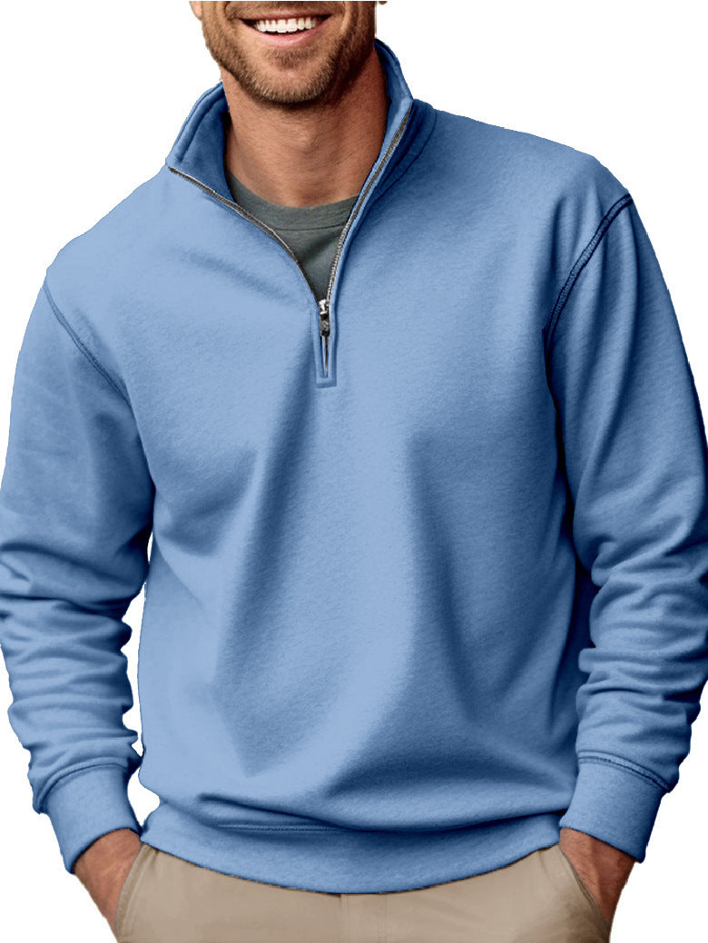 Herren nan Halbzip-Sweatshirt mit Stehkragen und weichem Fleece-Innenfutter Shop Nory