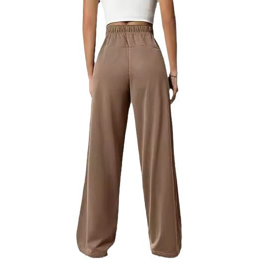 Damen Relaxed Weite Jersey Drawstring Lounge-Hosen Shop Nory