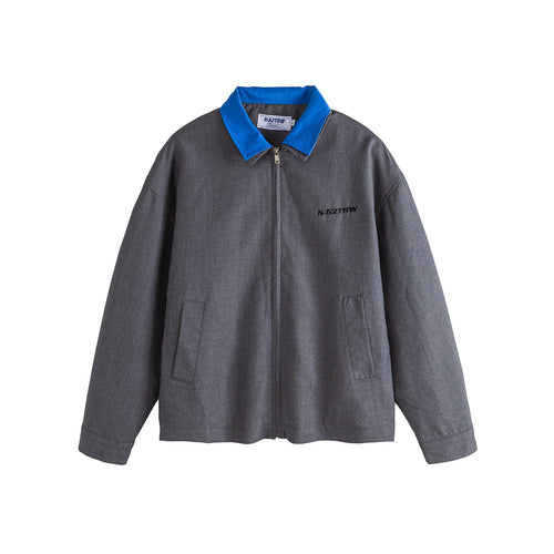 Herren Oversize Worker-Jacke mit Kontrastkragen Shop Nory