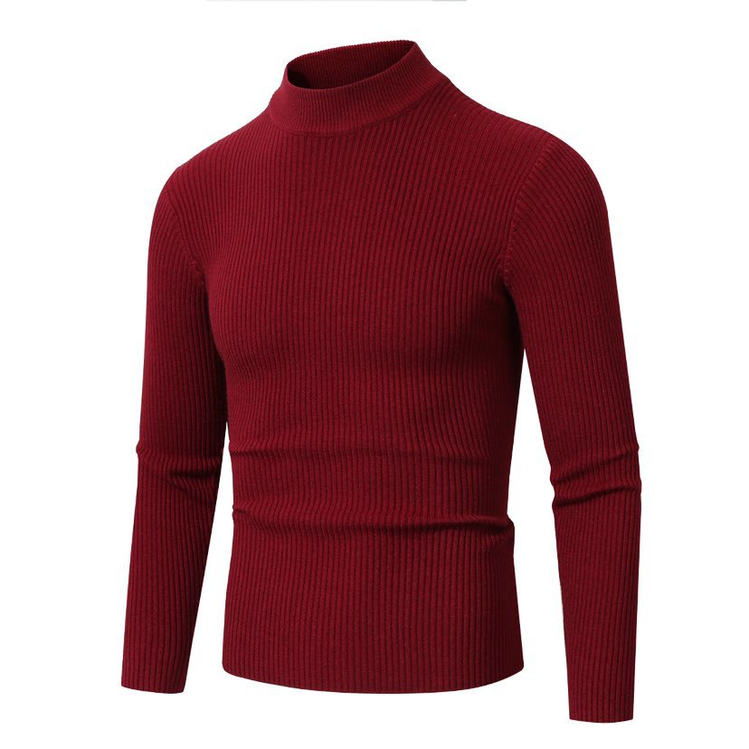 Herren Rollkragenpullover aus hochwertiger Rippenstruktur Shopnory