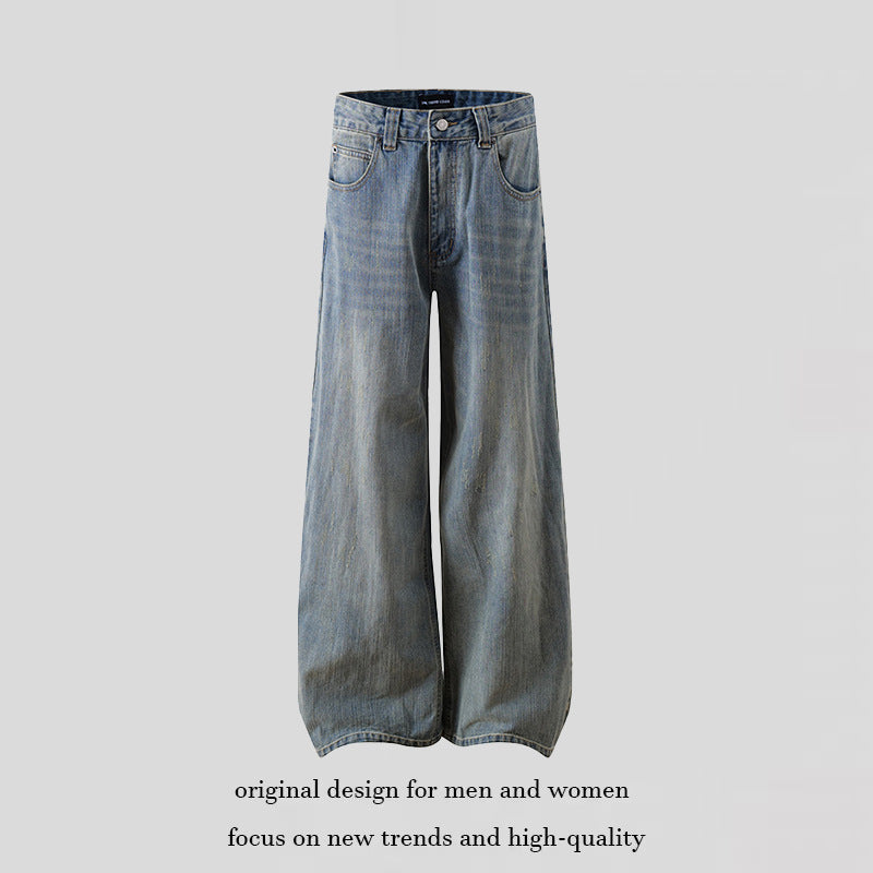Damen Extraweite High‑Waist Palazzo-Jeans mit weitem Bein Shop Nory