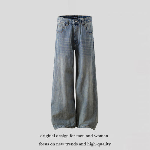 Damen Extraweite High‑Waist Palazzo-Jeans mit weitem Bein Shop Nory