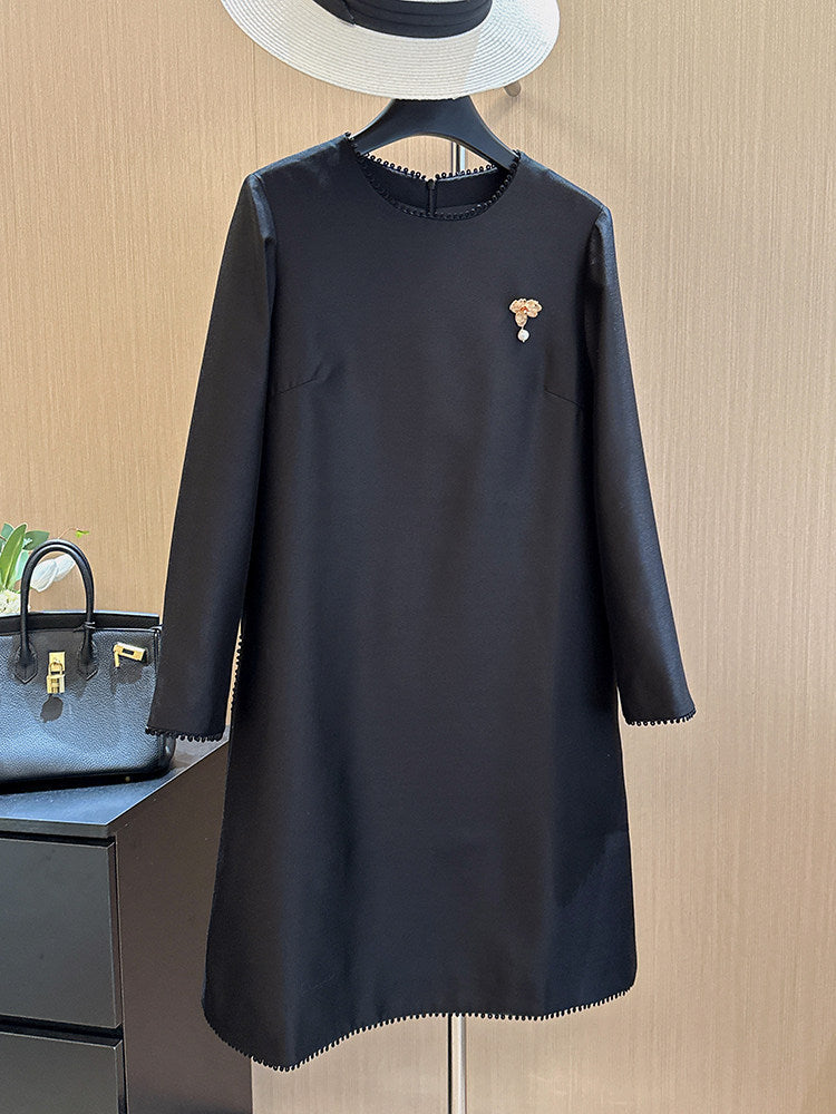 Damen Elegantes Drape Kleid Shop Nory