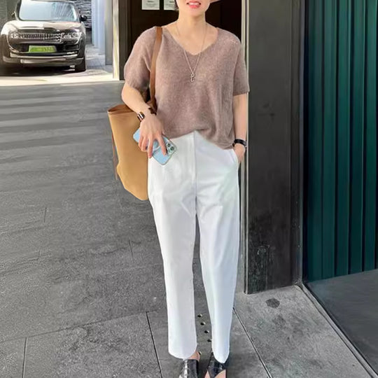 Damen Bequeme und elegante Chino-Hose Shop Nory