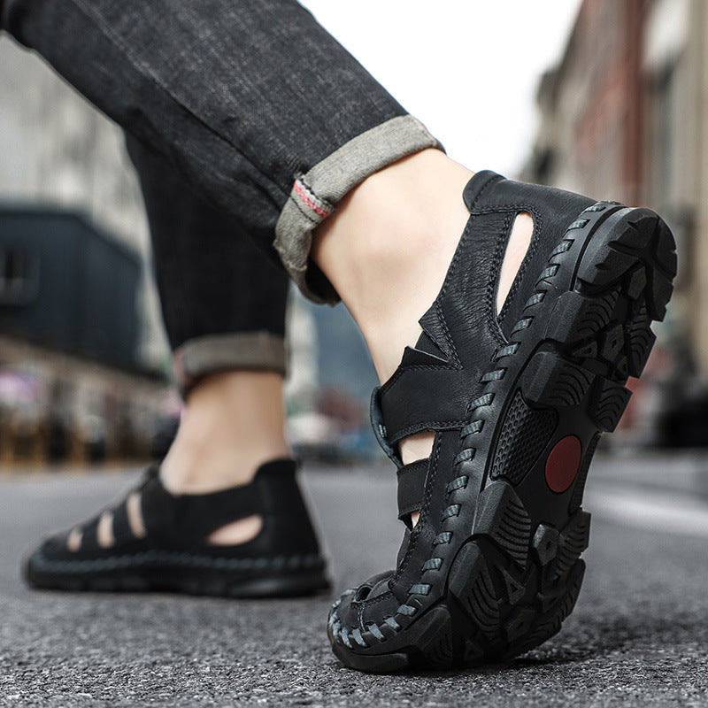Herren Sandalen mit atmungsaktiven Riemen und rutschfester Sohle Shopnory