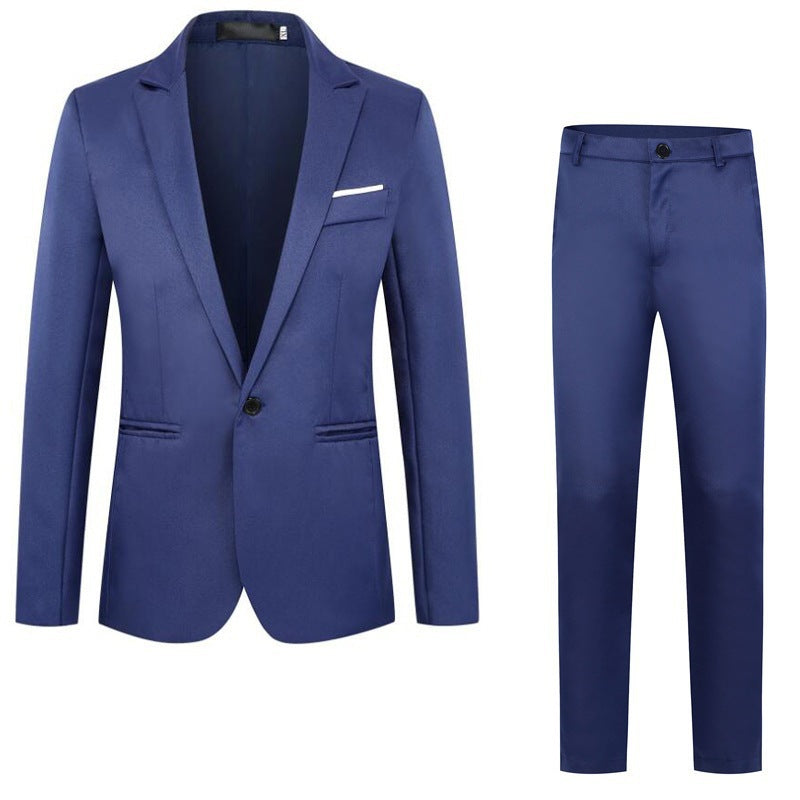 Herren Zweiteiliges Anzugset schlanker Schnitt mit Sakko und flacher Bundhose Shop Nory