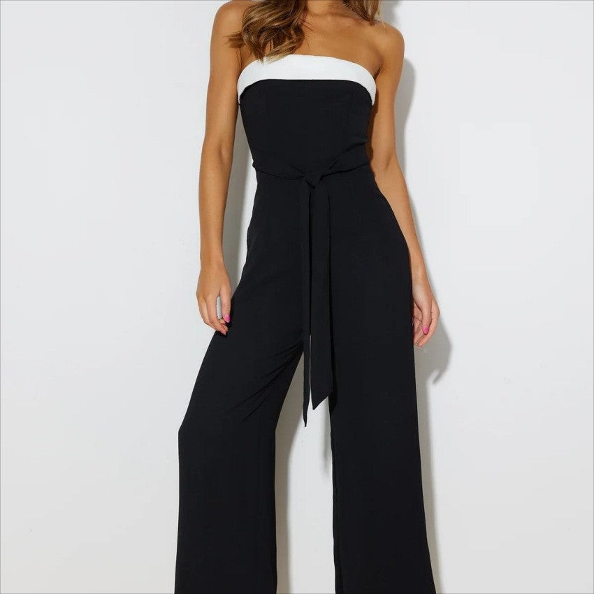 Damen Jumpsuit mit taillierendem Design und elegantem Trägerless-Schnitt