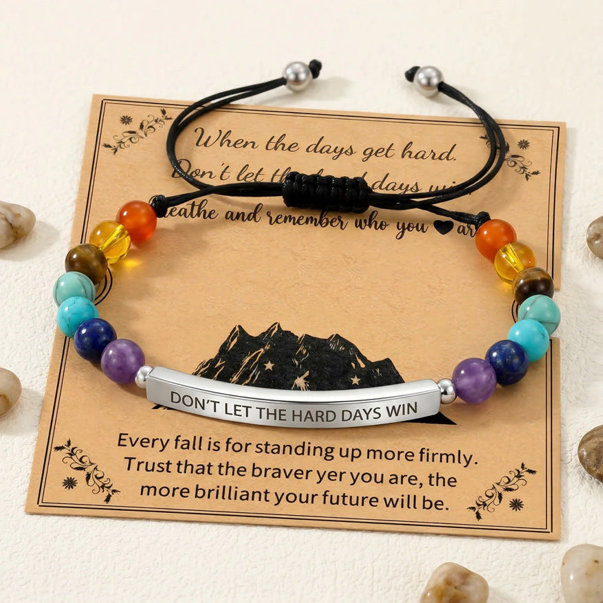 Damen Motivationsarmband mit personalisiertem Mut-Spruch Shop Nory