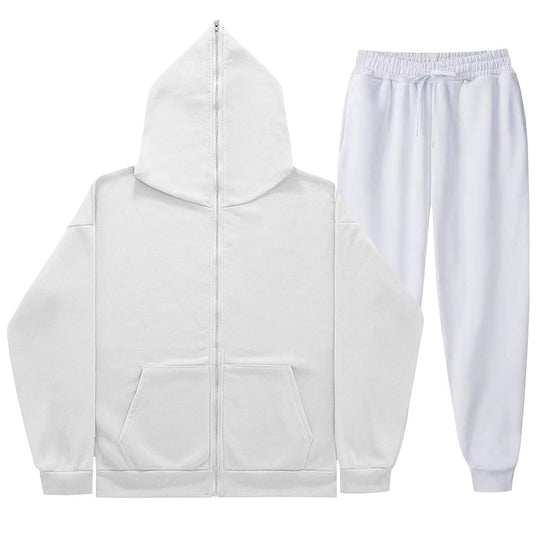 Unisex nan leichter French-Terry Zip-Hoodie und tapered Jogginghose Set mit Raglanärmeln, Kängurutasche und elastischem Komfortbund Shop Nory