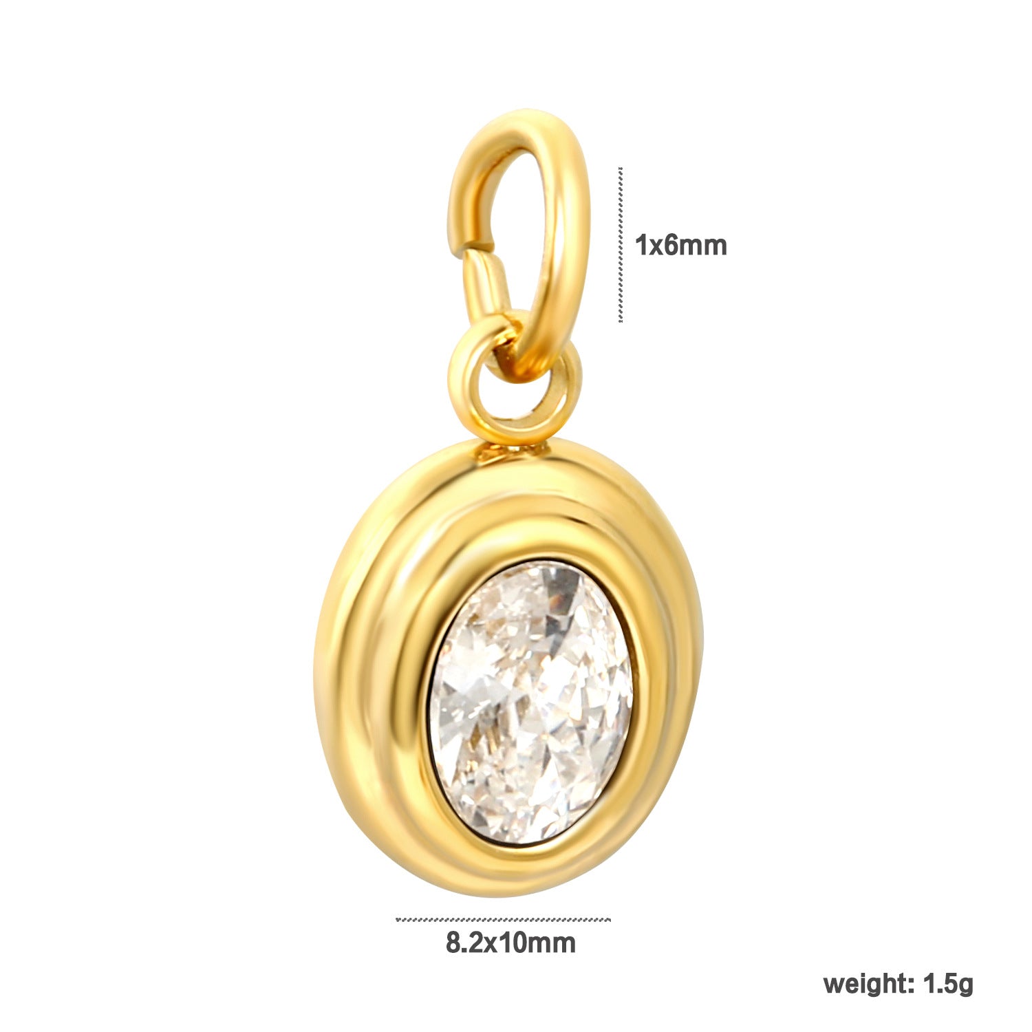 Damen Herzförmiger Anhänger mit funkelndem Kristall und luxuriöser Goldbeschichtung Shop Nory