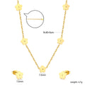 Damen Schmuckset mit filigranen Blumenmotiven und trendigen Anhängern Shop Nory
