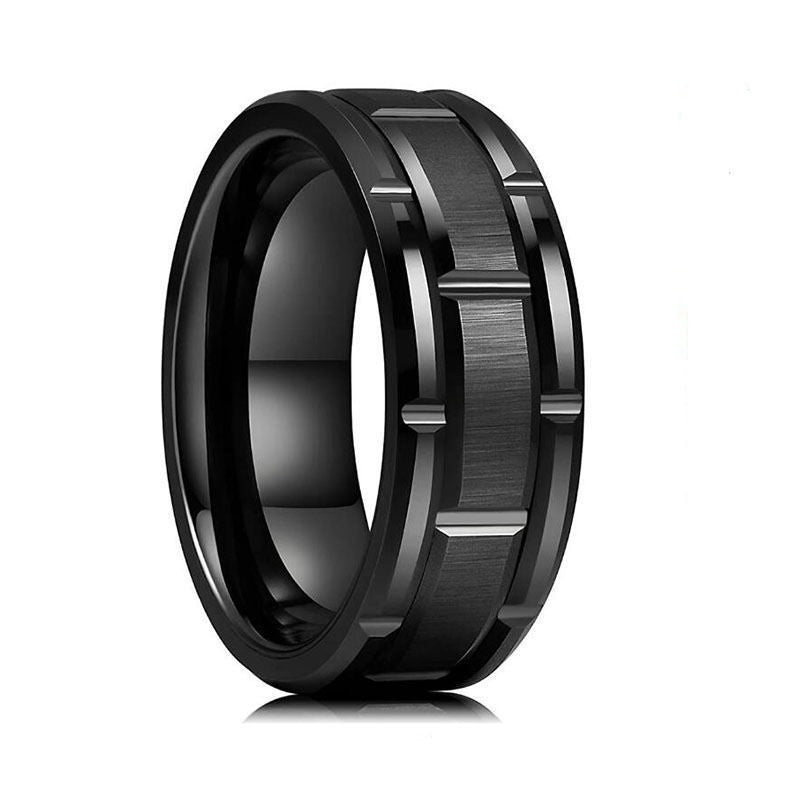 Herren Ring mit modernem, strukturiertem Oberflächenfinish Shop Nory