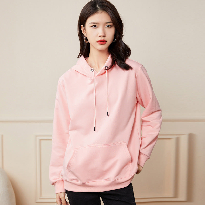 Damen Oversize-Kapuzenpullover aus Baumwoll-Mix mit Kängurutasche und gerippten Bündchen Shop Nory