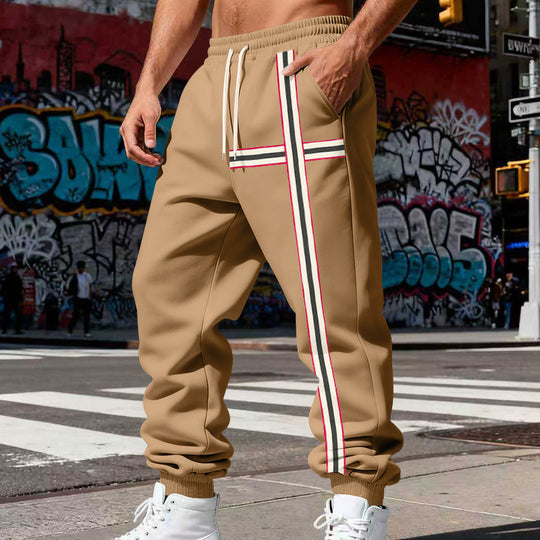Herren Jogginghose mit seitlichem Tape-Streifen und elastischem Kordelbund Shop Nory