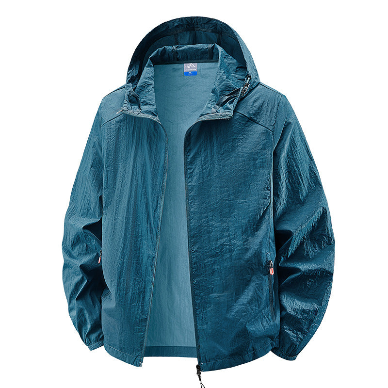 Herren Leichte Outdoorjacke mit verstellbarem Kapuzendesign Shop Nory