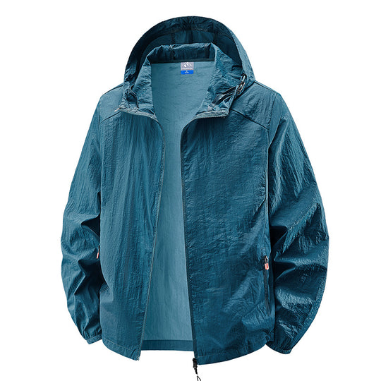 Herren Leichte Outdoorjacke mit verstellbarem Kapuzendesign Shop Nory