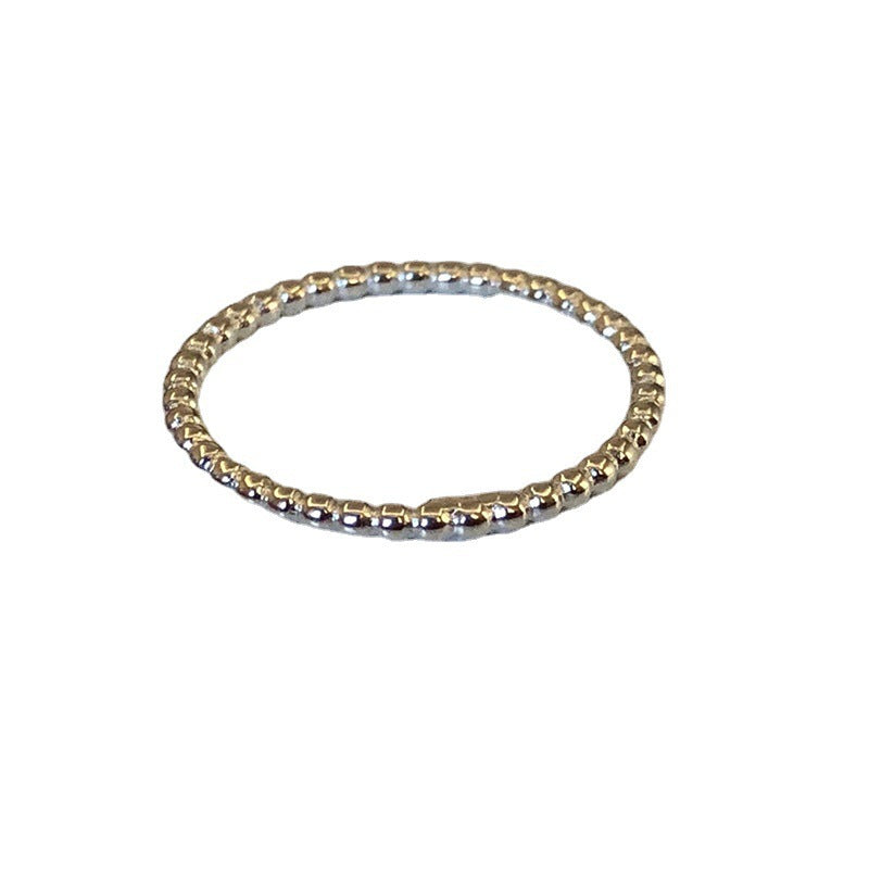 Damen schicker minimalistischer Ring mit zarten Perlenakzenten Shop Nory