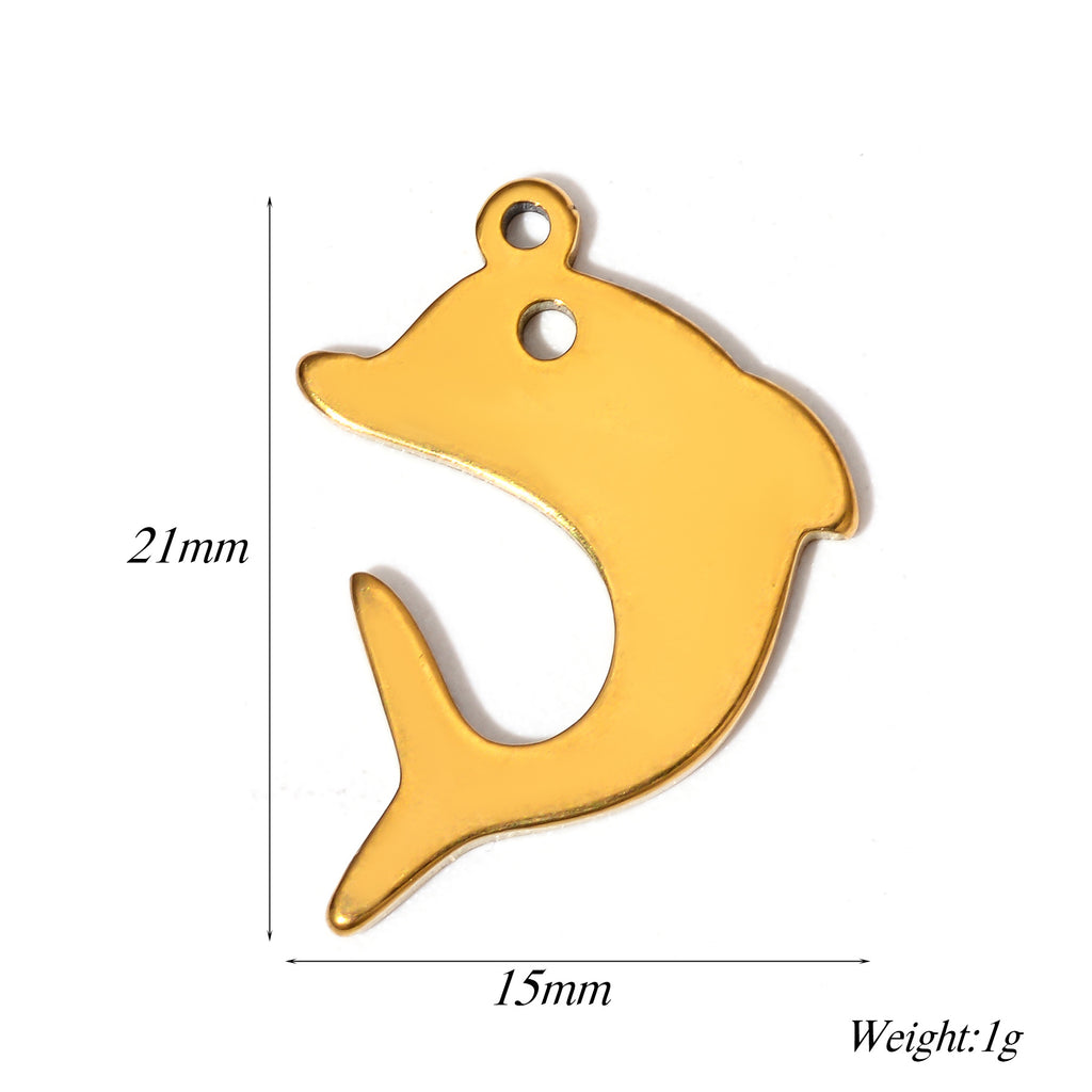Damen Fischförmiger Schmuckanhänger aus hochwertigem Metall Shop Nory