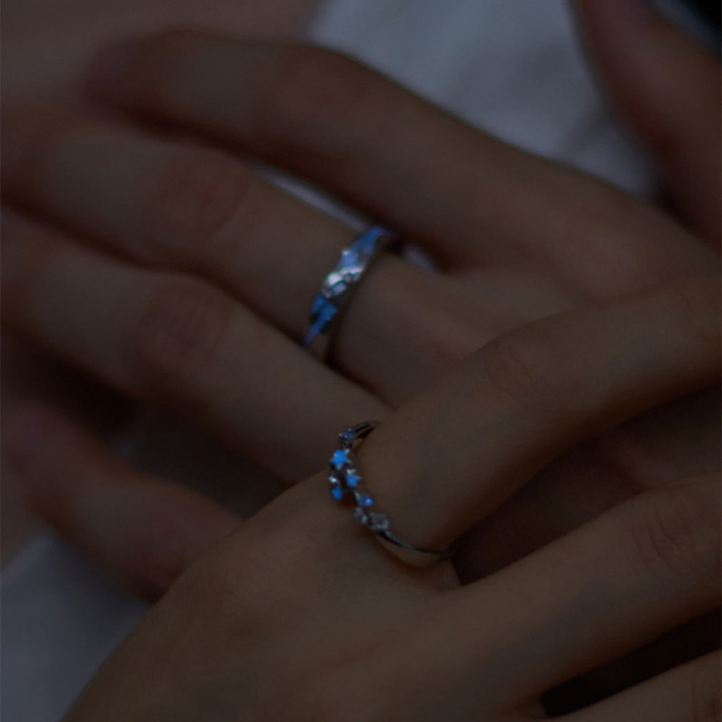 Damen Ring mit künstlerischem Sternmuster und funkelnden Akzenten Shop Nory