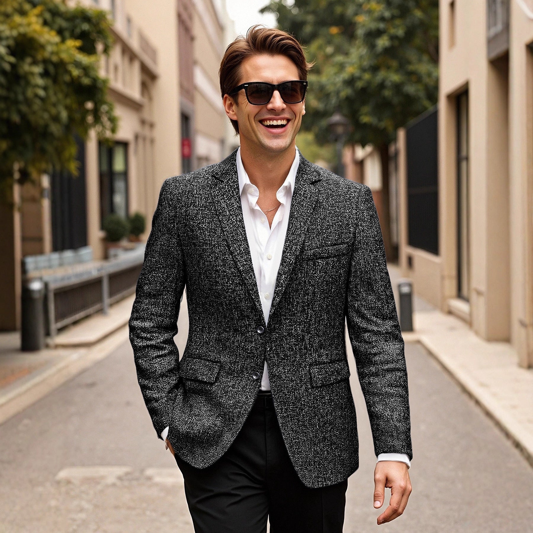 Herren eleganter Blazer aus Wolle