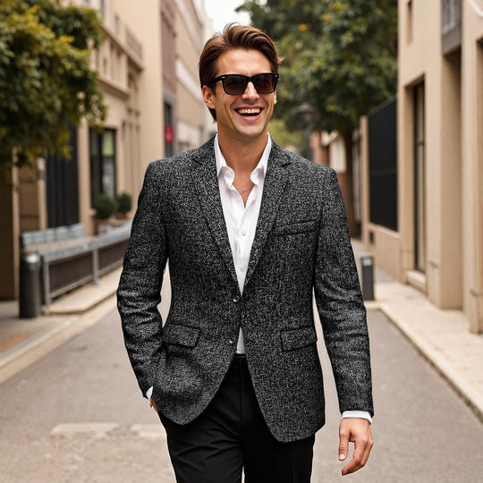 Herren eleganter Blazer aus Wolle