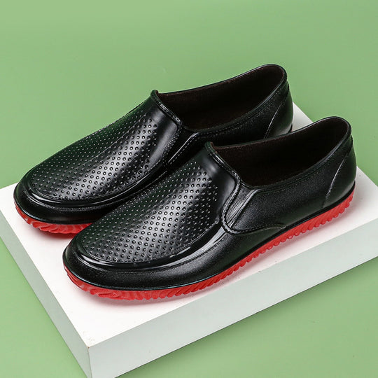 Herren Elegante perforierte Slip-On Halbschuhe mit rutschfester Profilsohle Shop Nory