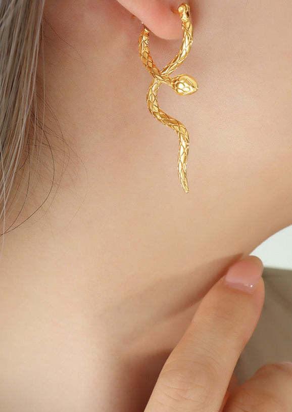 Ohrringe "Kleopatra" in Edelsathl -18k vergoldet | Shop Nory