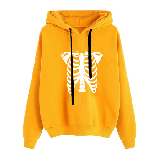 Damen nan lässiger Oversize Kapuzenpullover mit Herz‑und‑Pfotenprint, Kordelzug und gerippten Bündchen Shop Nory