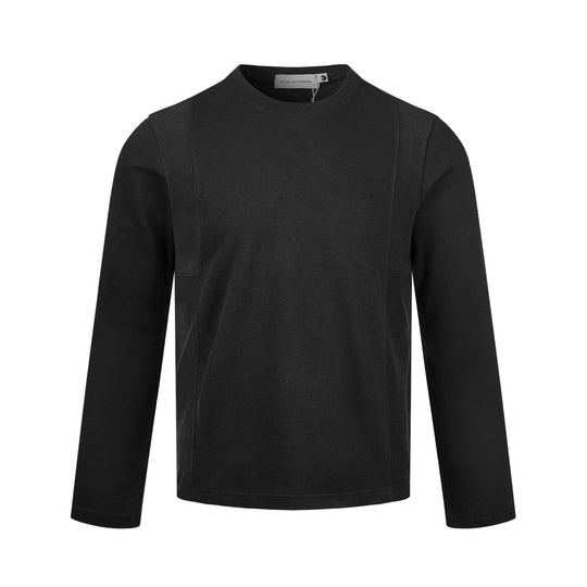 Herren Langärmeliges Feinstrick-Sweatshirt mit Rundhals und dezenter Nahtführung Shop Nory