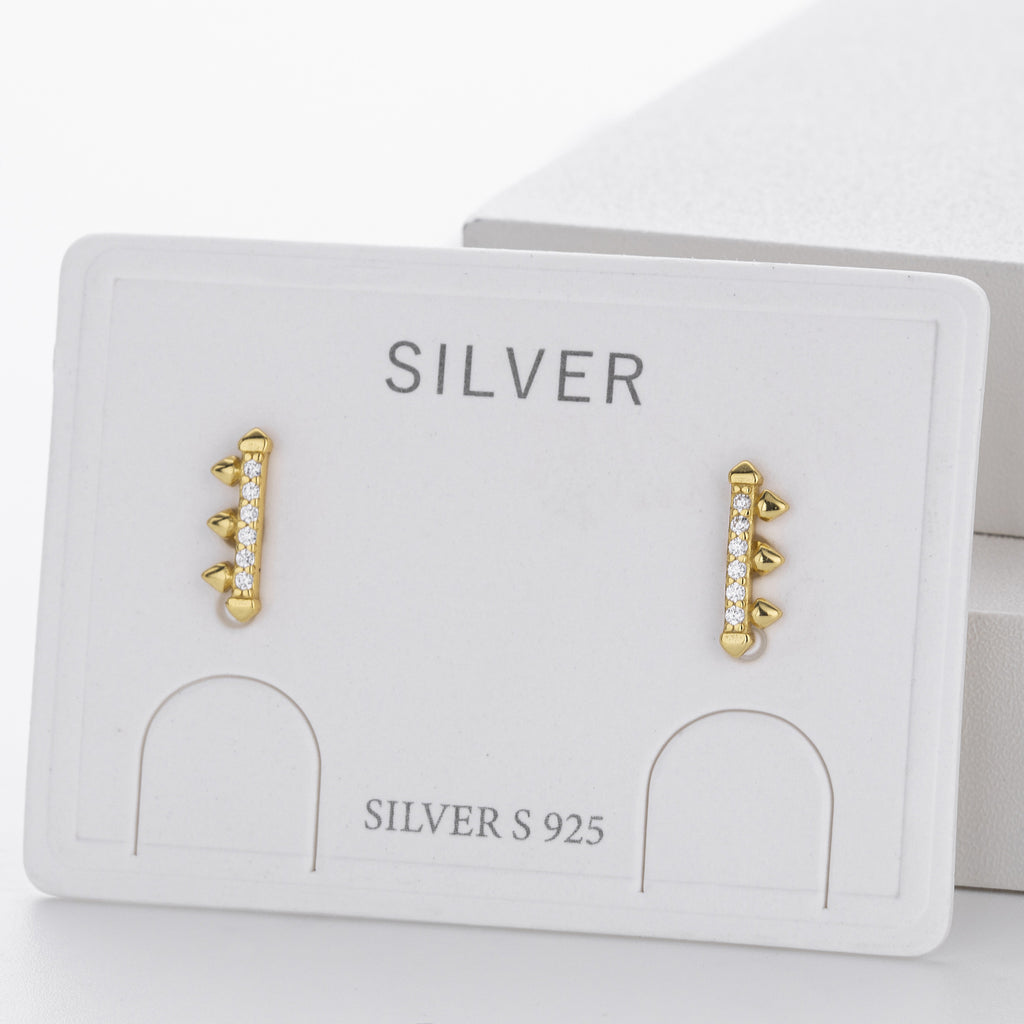 Damen Ohrstecker mit modernem Pfeil-Design aus 925 Sterling Silber Shop Nory