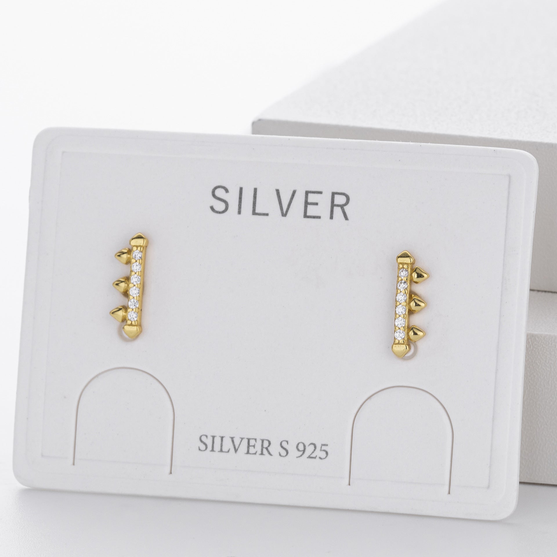 Damen Ohrstecker mit modernem Pfeil-Design aus 925 Sterling Silber Shop Nory