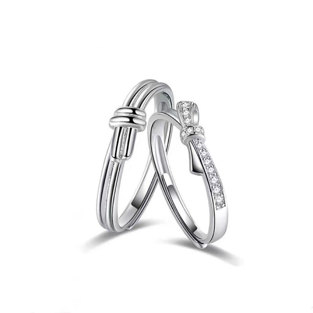 Damen moderner doppelter Knotungsring Shop Nory