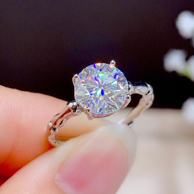 Damen Eleganter Solitär-Ring mit exquisitem Zirkonia-Besatz Shop Nory