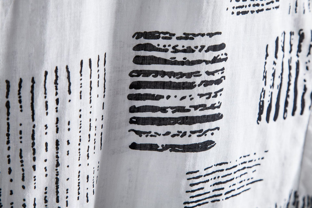 Herren Kurzarmhemd mit kreativem grafischen Muster Shopnory