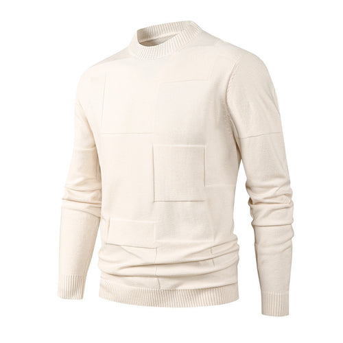 Herren Modischer Strickpullover mit Rundhalsausschnitt Shop Nory