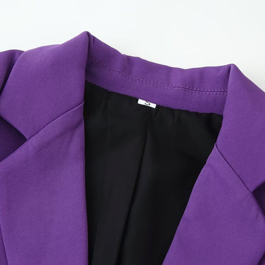 Damen Einreihiger taillierter Blazer mit schmalem Revers und Paspeltaschen Shop Nory