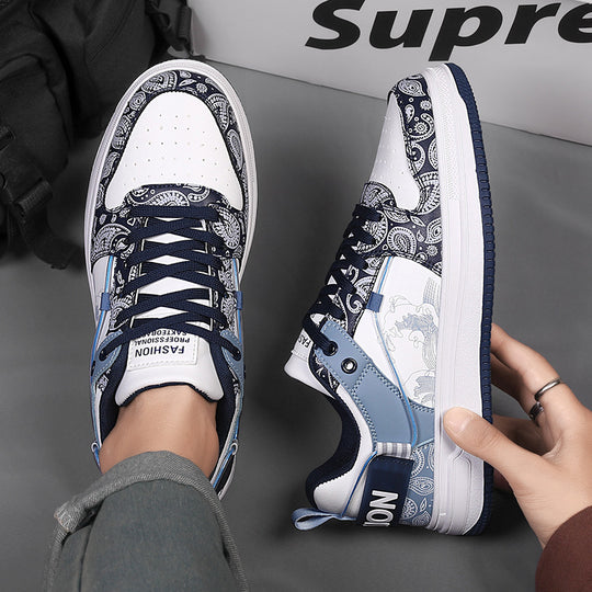 Damen Low-Top Designer-Sneaker mit feinem Paisley-Print und dämpfender Cupsohle Shopy Nory
