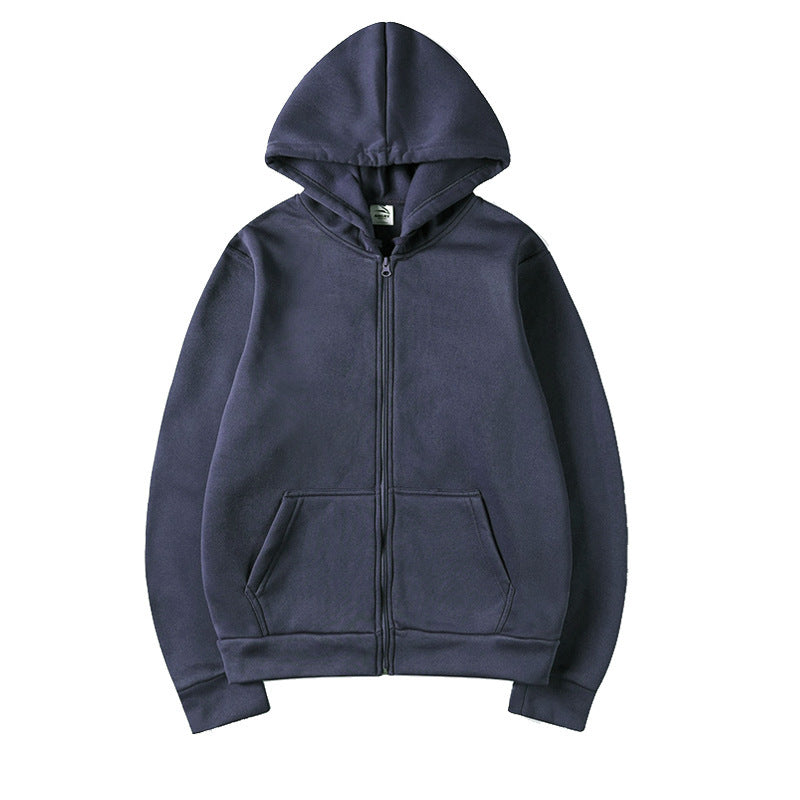 Damen Kapuzensweatshirt mit durchgehendem Reißverschluss und seitlichen Taschen