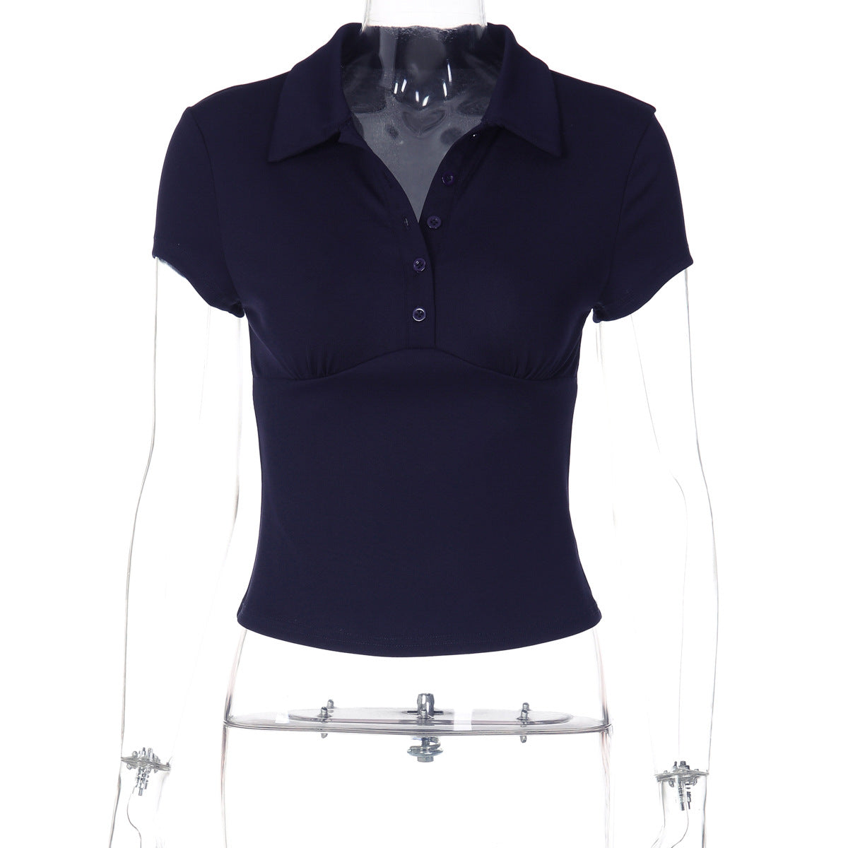 Damen Kurzärmliges Poloshirt mit taillierter Passform