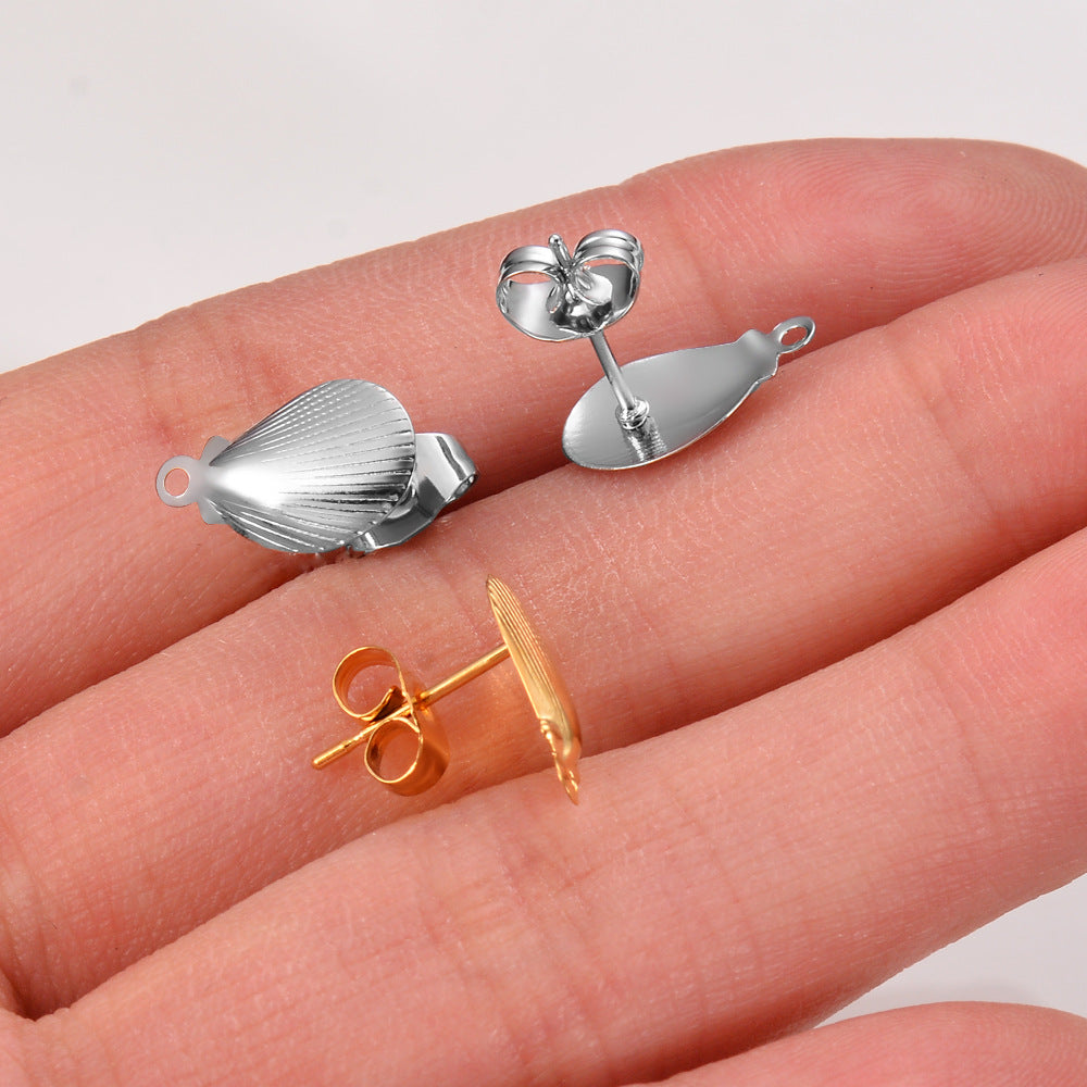 Damen Ohrstecker in Muschelform Shop Nory