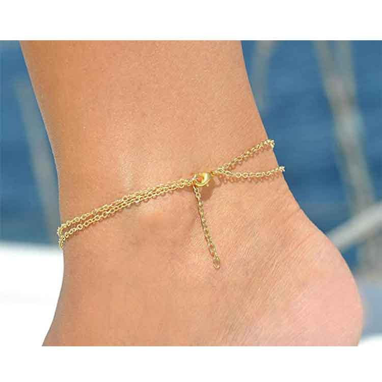 Damen Fußkettchen mit filigranem Schmetterlingsanhänger und elegantem Design Shop Nory