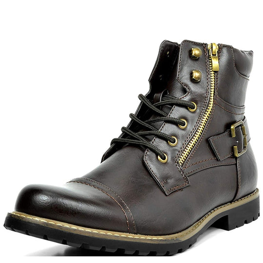 Leder Motorradstiefel