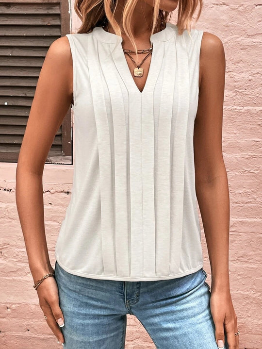Damen elegante ärmellose Bluse