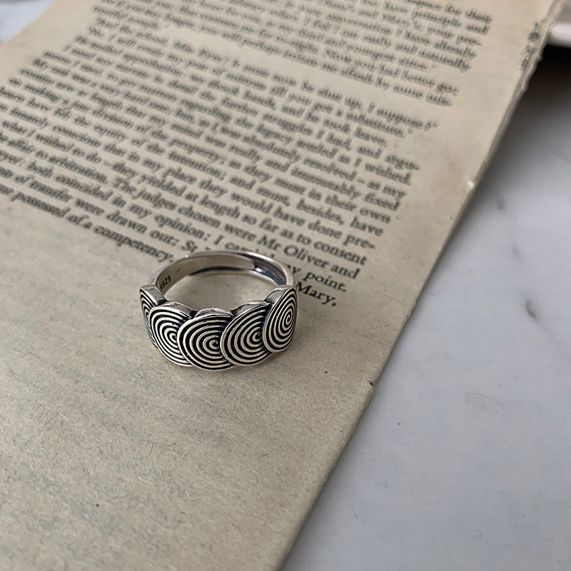 Damenring mit modernem Spiraldesign Shop Nory