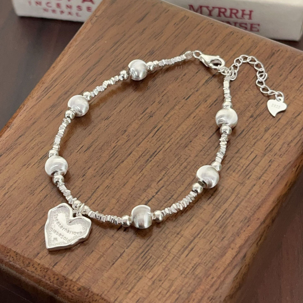 925 Sterling Silber Perlen Kettenarmbänder Eleganter einfacher Stil | Shop Nory