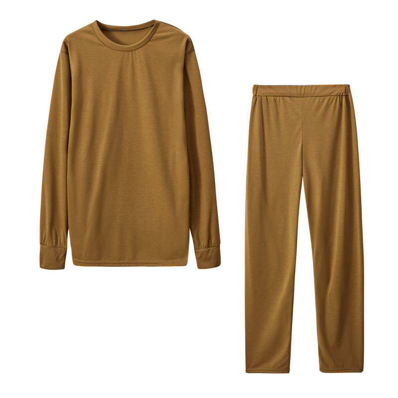 Damen Langarm Schlafanzug Set mit elastischen Hosen
