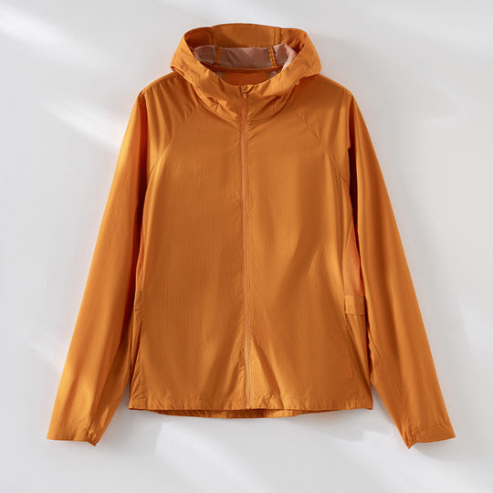 Damen ultraleichte Kapuzen-Schutzjacke aus Ripstop mit durchgehendem Reißverschluss Shop Nory