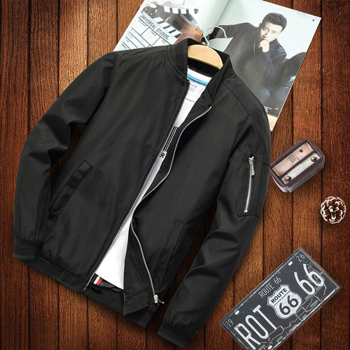Herren Bomberjacke im Aviator-Microfiber-Look mit Ärmeltasche und gerippten Abschlüssen Shop Nory