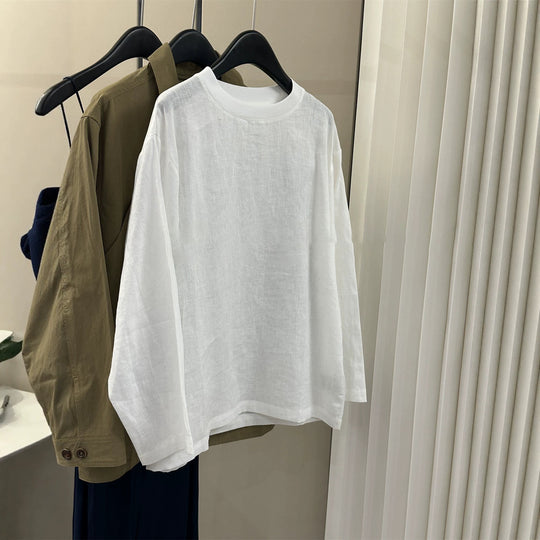 Damen Lässiges Leinenoberteil Shop Nory